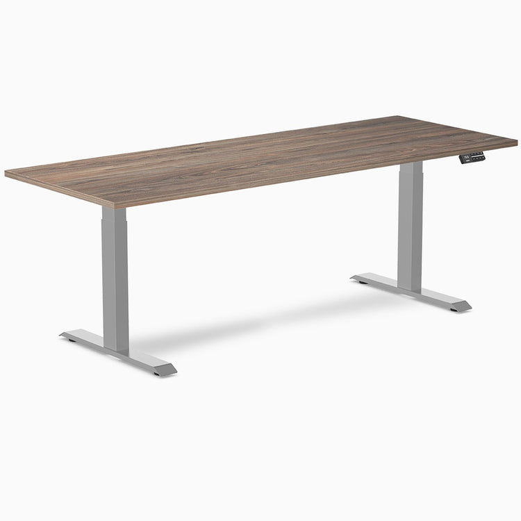 Bureau assis-debout Desky Dual en mélamine
