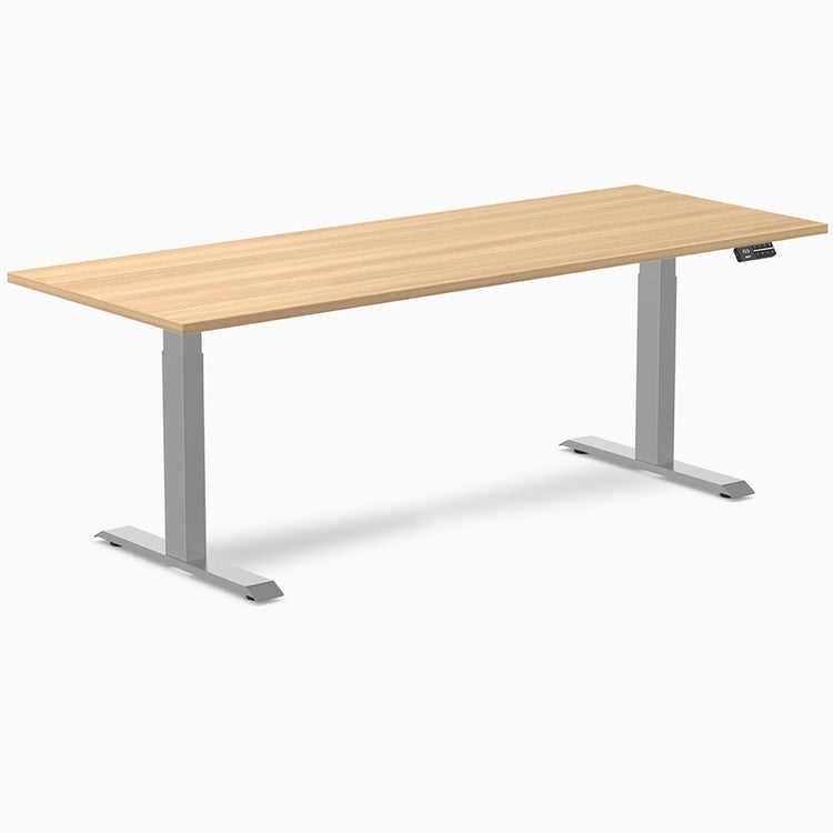 Bureau assis-debout Desky Dual en mélamine
