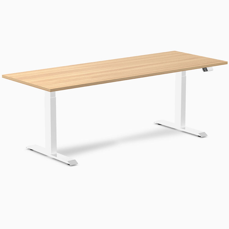 Bureau assis-debout Desky Dual en mélamine