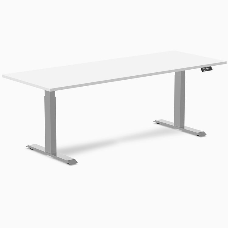 Bureau assis-debout Desky Dual en mélamine