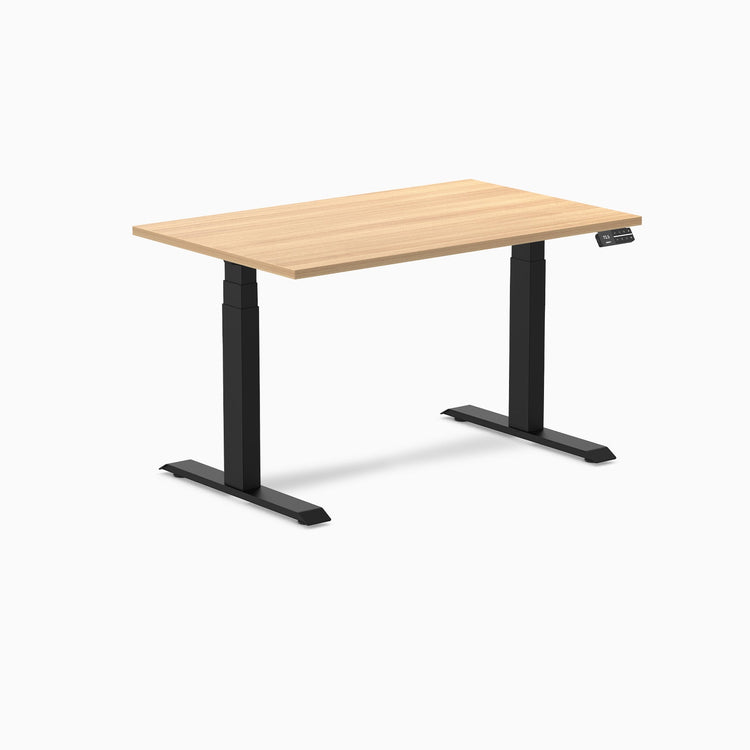 Bureau assis-debout Desky Dual en mélamine
