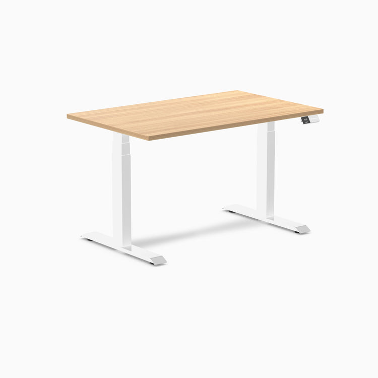 Bureau assis-debout Desky Dual en mélamine