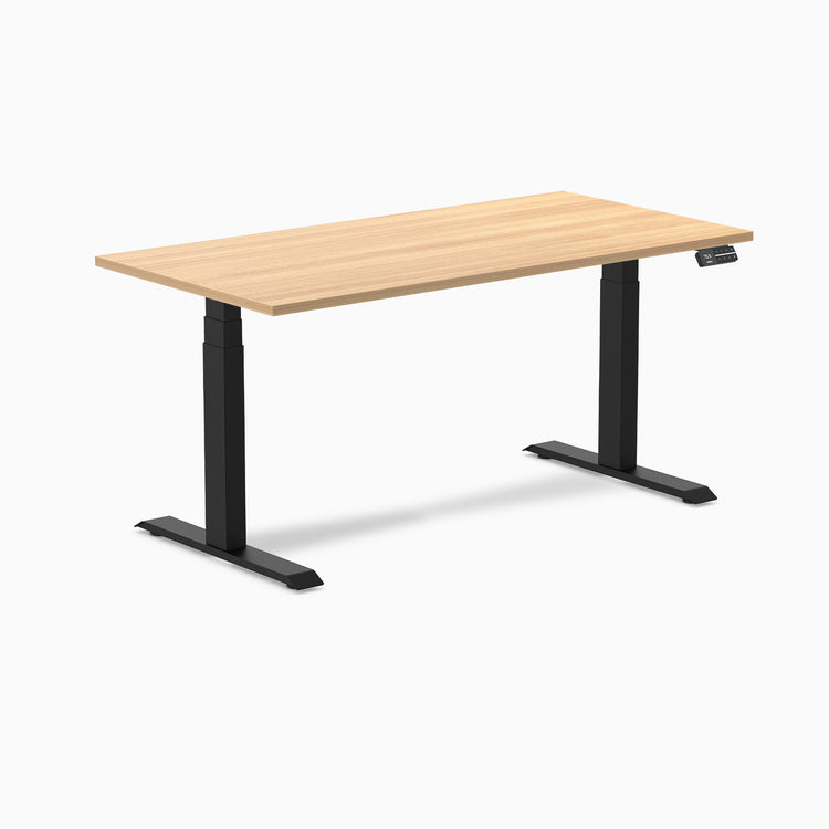 Bureau assis-debout Desky Dual en mélamine