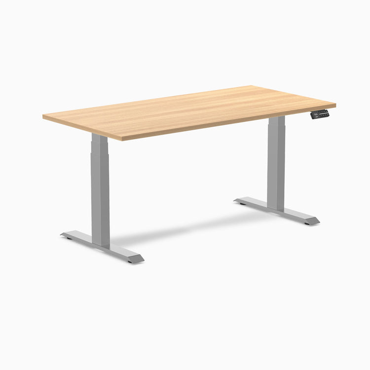 Bureau assis-debout Desky Dual en mélamine