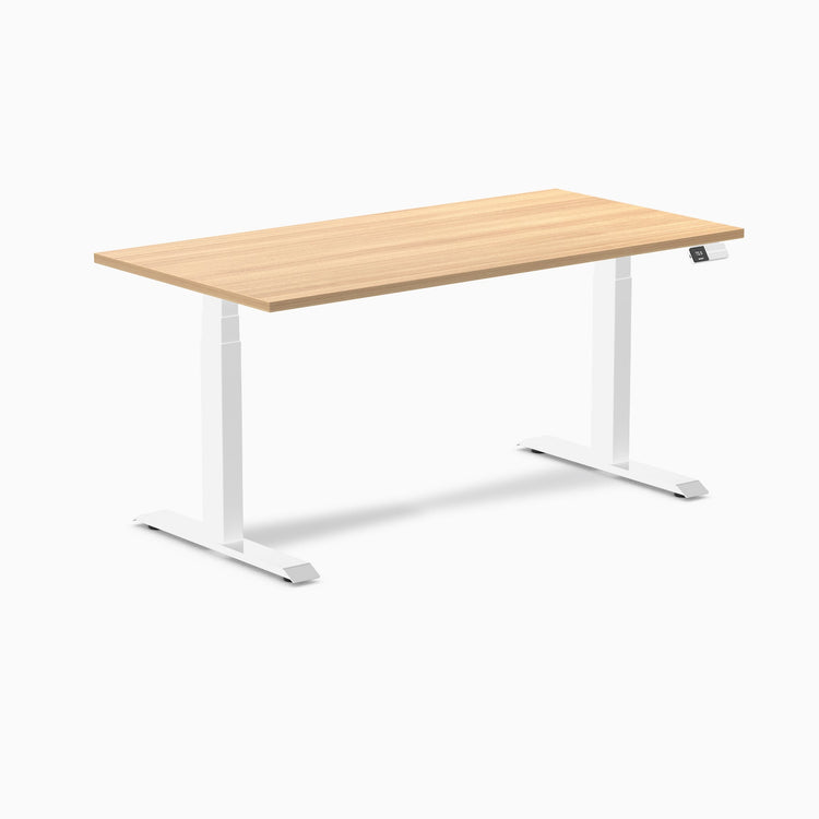 Bureau assis-debout Desky Dual en mélamine