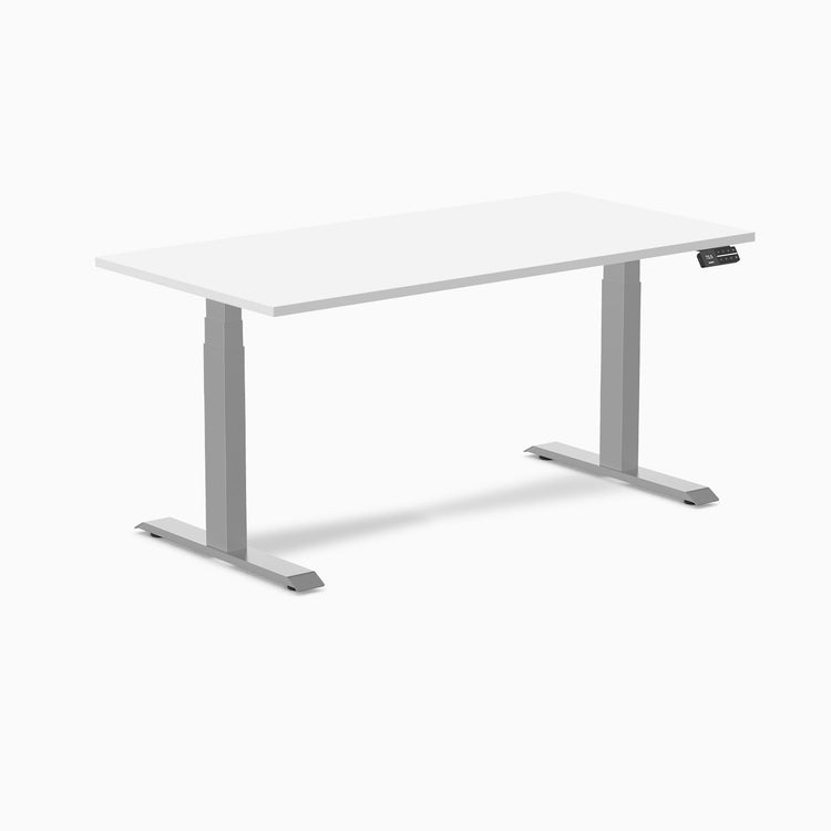 Bureau assis-debout Desky Dual en mélamine