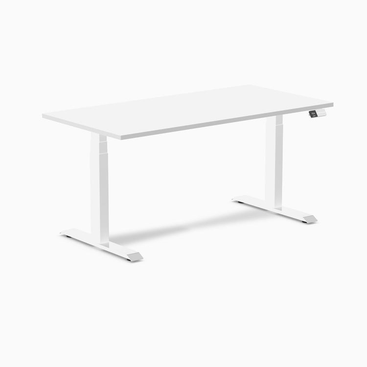 Bureau assis-debout Desky Dual en mélamine