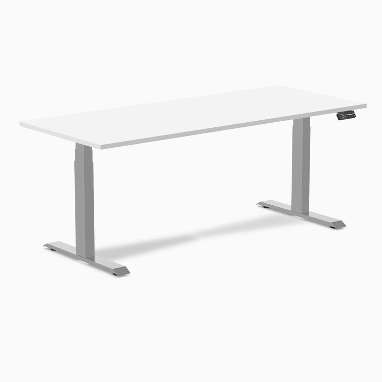 Bureau assis-debout Desky Dual en mélamine