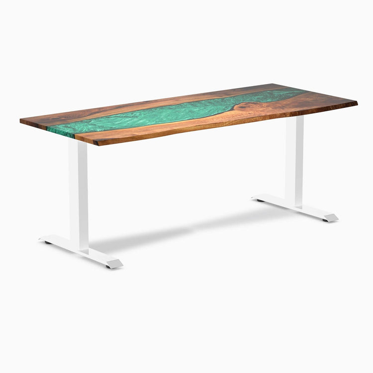 Bureau en bois massif et résine Desky Zero