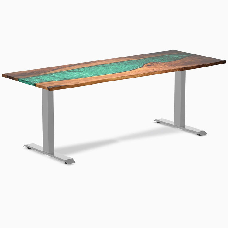 Bureau en bois massif et résine Desky Zero
