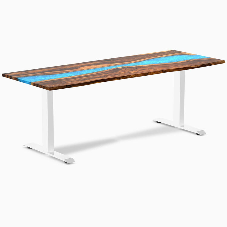 Bureau en bois massif et résine Desky Zero