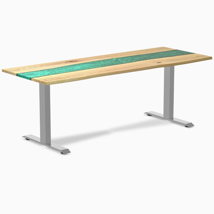 Bureau en bois massif et résine Desky Zero