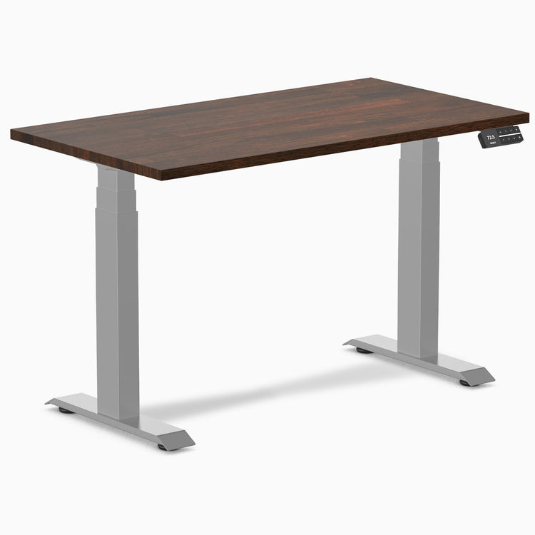 Bureau assis-debout Desky Dual Mini en hévéa