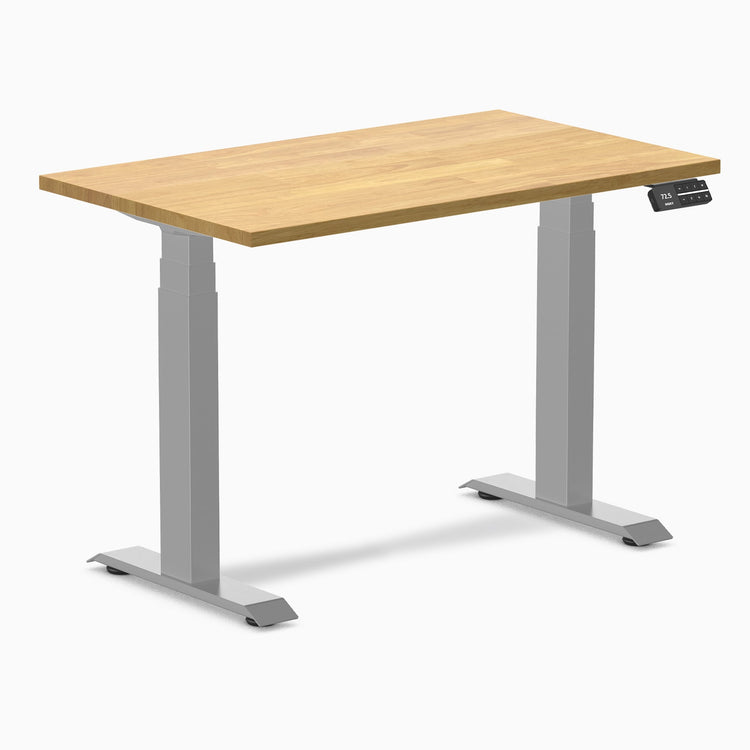 Bureau assis-debout Desky Dual Mini en hévéa