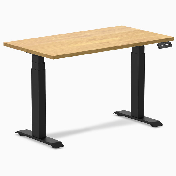 Bureau assis-debout Desky Dual Mini en hévéa