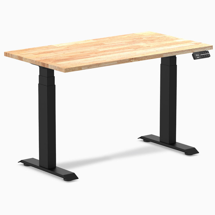 Bureau assis-debout Desky Dual Mini en hévéa