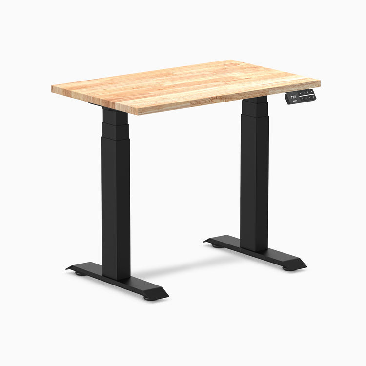 Bureau assis-debout Desky Dual Mini en hévéa