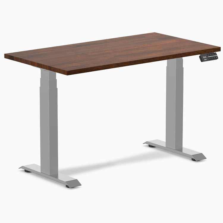 Bureau assis-debout Desky Dual Mini en hévéa