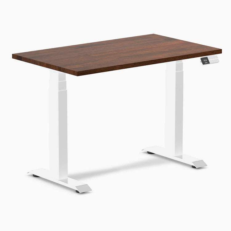 Bureau assis-debout Desky Dual Mini en hévéa