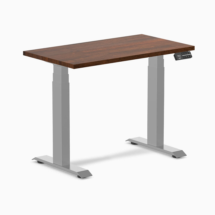 Bureau assis-debout Desky Dual Mini en hévéa