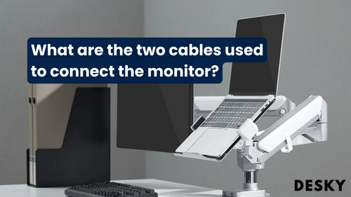 Quels sont les deux câbles utilisés pour connecter l'écran ?
