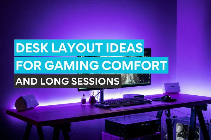 Idées d'agencement de bureau pour le confort de jeu et les longues sessions