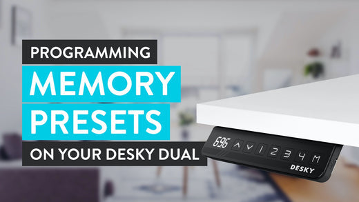Préréglages de mémoire pour bureau assis debout Desky