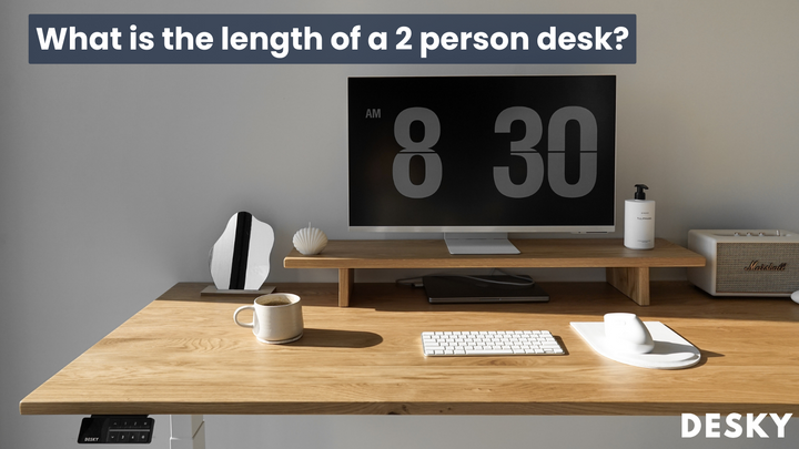Quelle est la longueur d'un bureau pour 2 personnes ?
