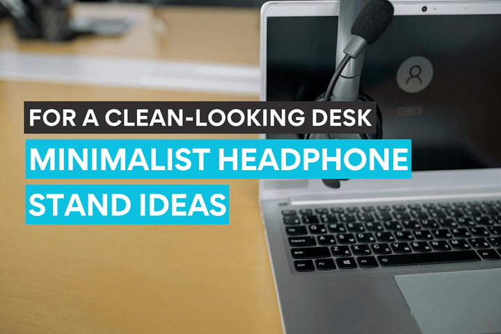 Idées de supports pour casque minimalistes pour un bureau élégant