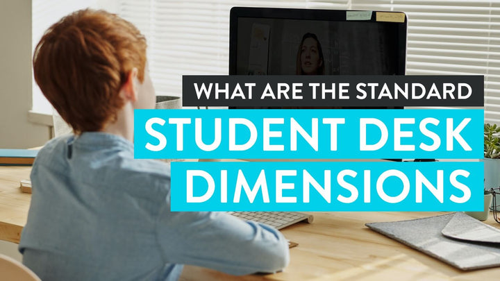 Dimensions standard d'un bureau d'étudiant