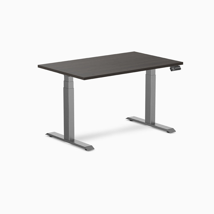 Bureau assis-debout Desky Dual en mélamine