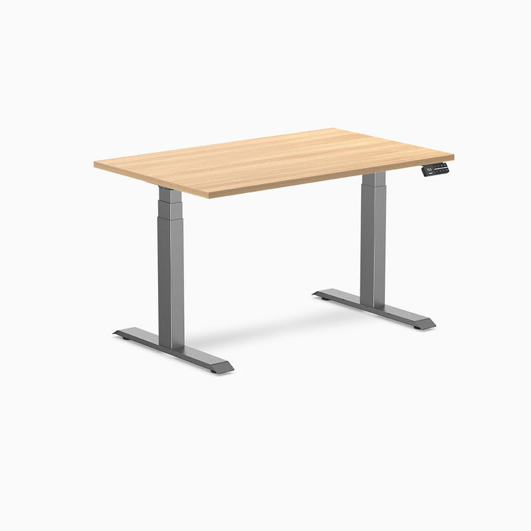 Bureau assis-debout Desky Dual en mélamine