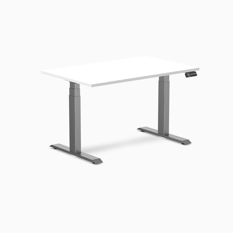 Bureau assis-debout Desky Dual en mélamine