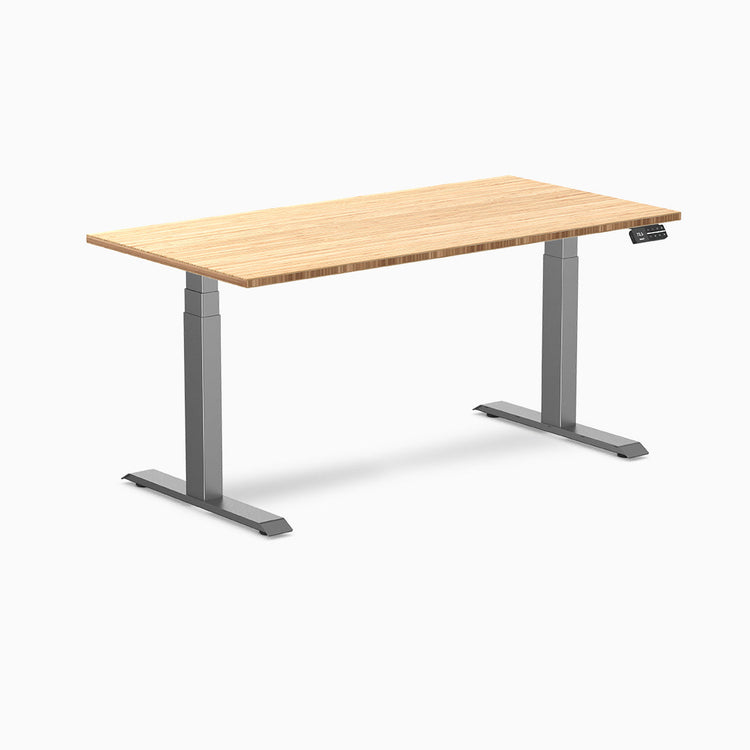 Bureau assis debout en bambou Desky Dual