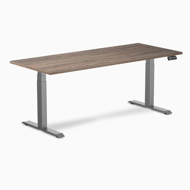 Bureau assis-debout Desky Dual en mélamine