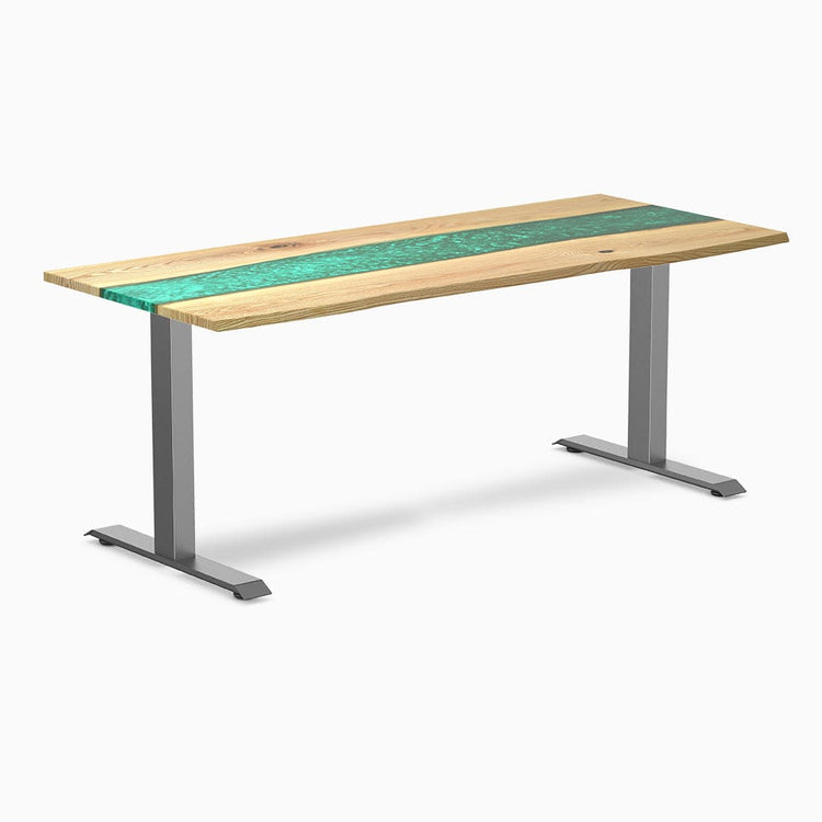 Bureau en bois massif et résine Desky Zero