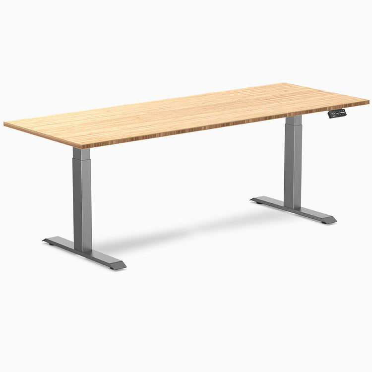 Bureau assis debout en bambou Desky Dual