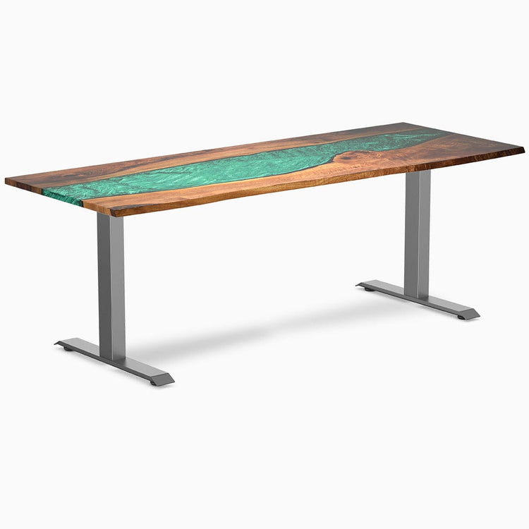 Bureau en bois massif et résine Desky Zero