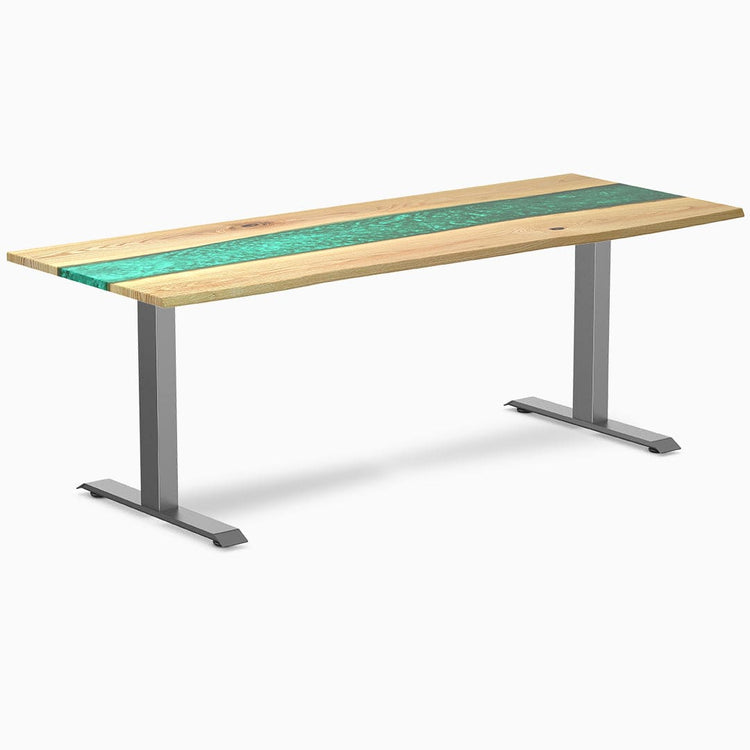 Bureau en bois massif et résine Desky Zero