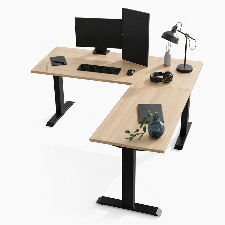 Bureau d'angle Desky Zero en mélamine