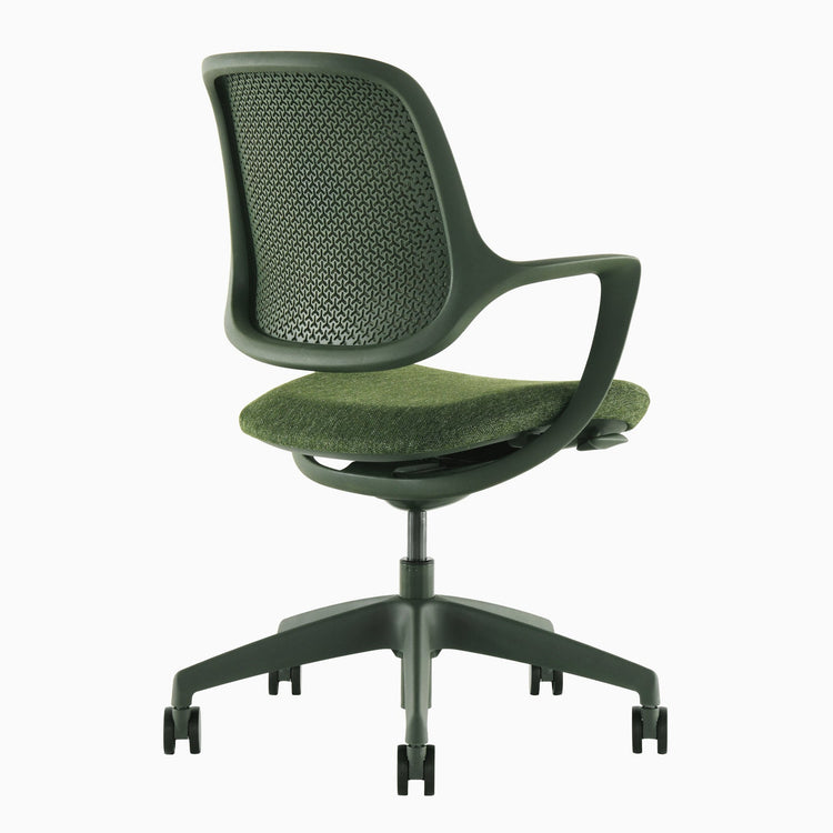 Chaise de bureau ergonomique à dossier bas Desky Evoque