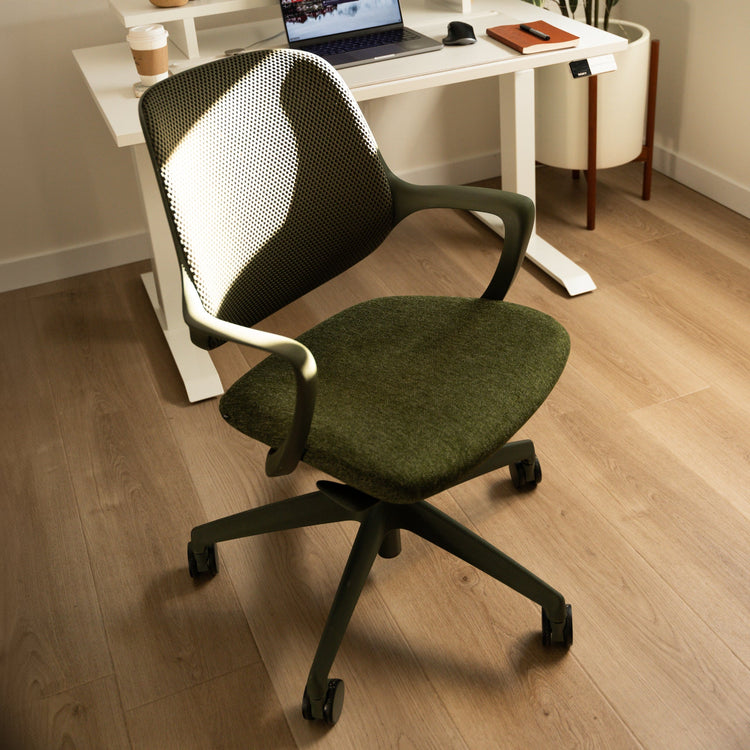 Chaise de bureau ergonomique à dossier bas Desky Evoque