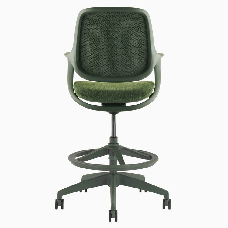 Chaise de bureau ergonomique à dossier bas Desky Evoque
