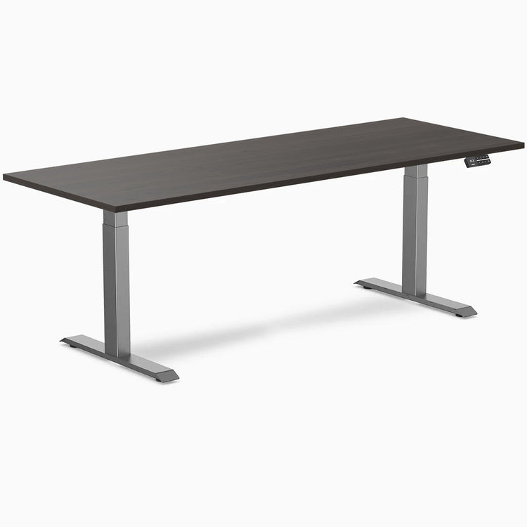 Bureau assis-debout Desky Dual en mélamine