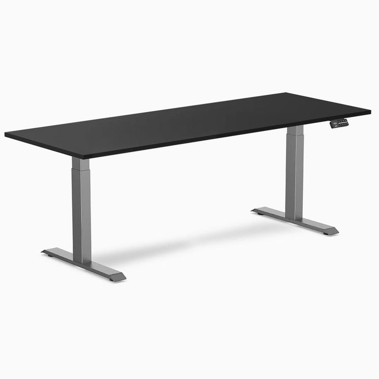 Bureau assis-debout Desky Dual en mélamine
