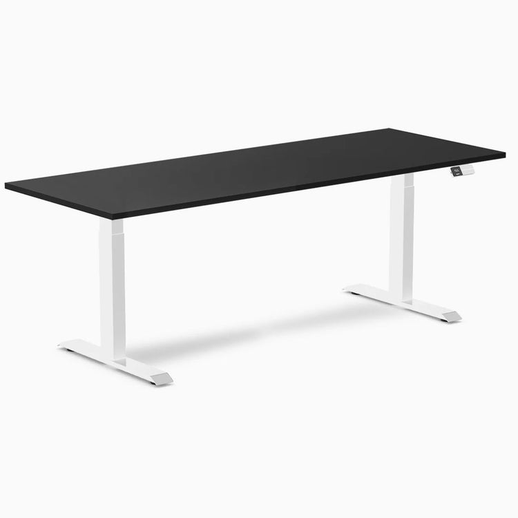 Bureau assis-debout Desky Dual en mélamine