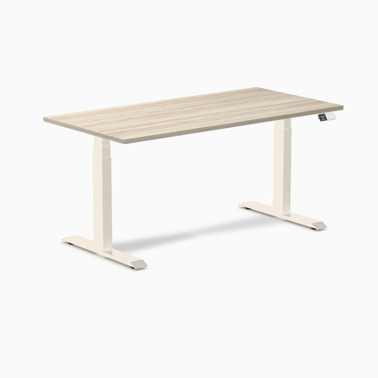 Bureau assis-debout Desky Dual en mélamine