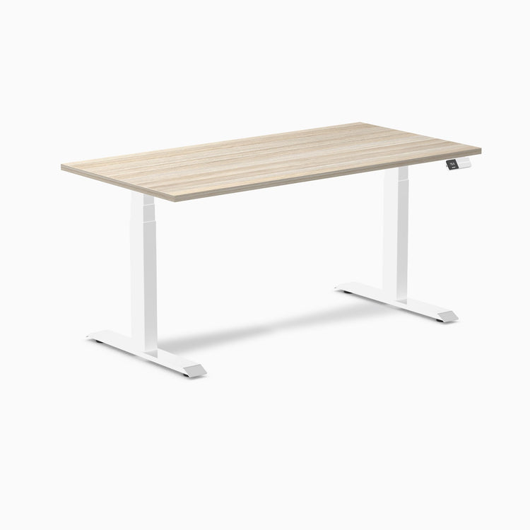 Bureau assis-debout Desky Dual en mélamine