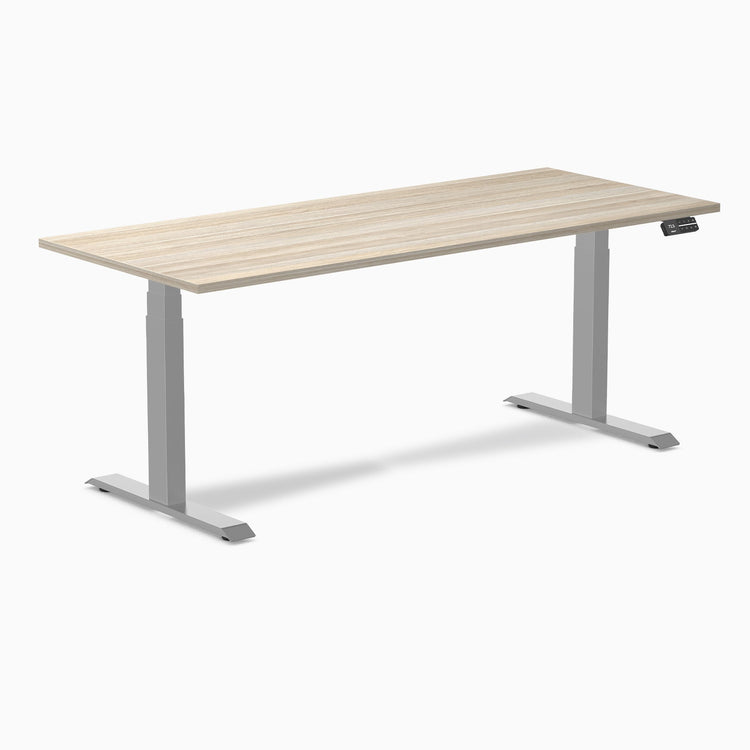 Bureau assis-debout Desky Dual en mélamine