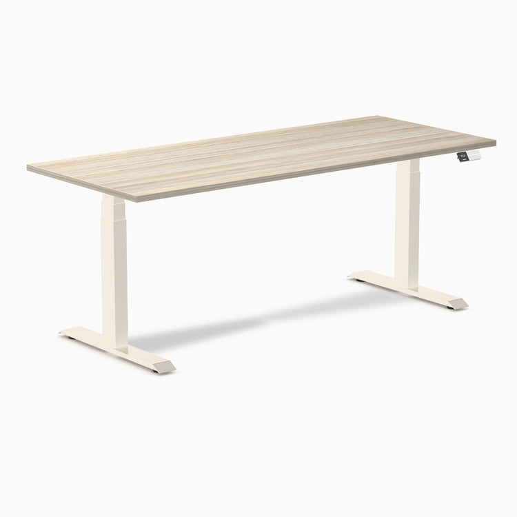 Bureau assis-debout Desky Dual en mélamine